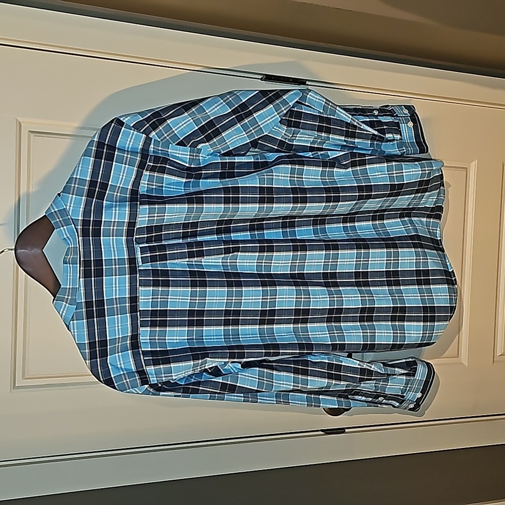 CONSENSUS men's plaid button-up Size L - Picture 4 of 5